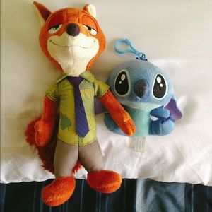 Disney Plushie Nick & Stitch Bundle